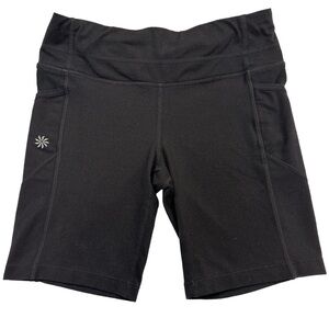 Athleta Shorts Athleisure Running Athletic Fitted Bike Shorts Black XS